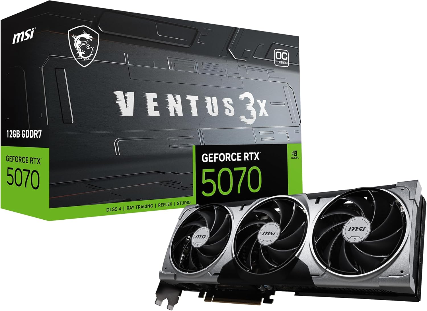 MSI Graphic Card RTX 5070 12GB Ventus 3x OC MSI Graphic Card RTX 5070 12GB Ventus 3x OC